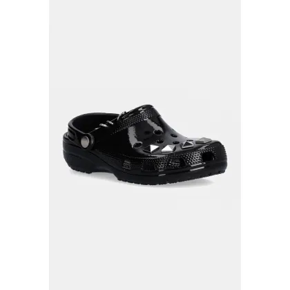 Zdjęcie Crocs klapki Classic Studded Clog damskie kolor czarny 210390