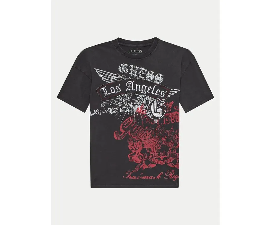 obrazek 1 Guess T-Shirt L4YI53K 8HM4 Czarny Regular Fit