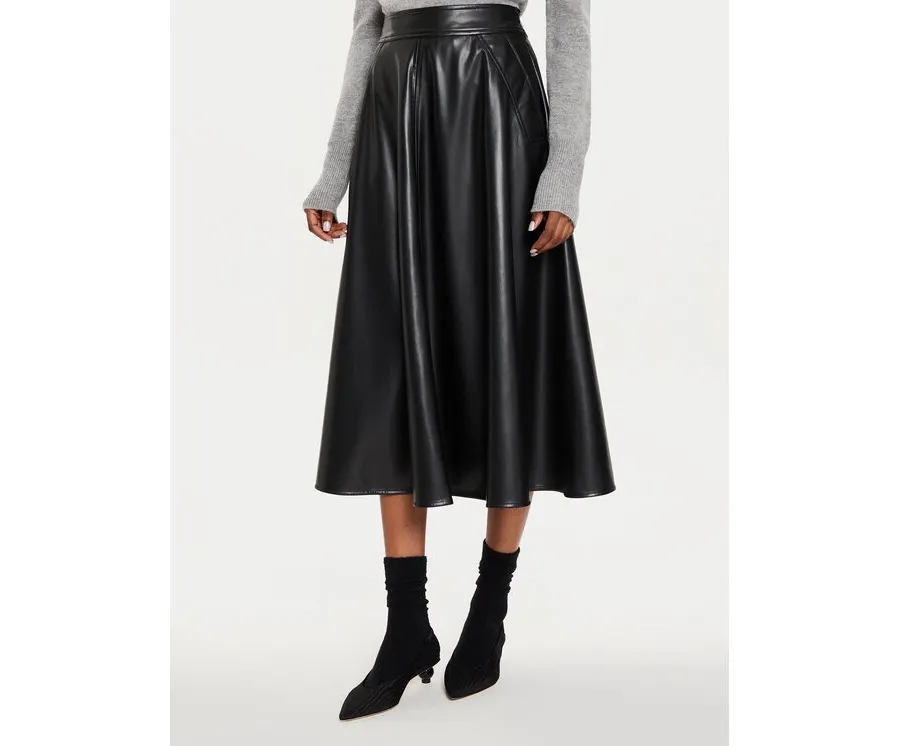 obrazek 1 Marella Spódnica z imitacji skóry Lepanto 2423776024 Czarny Regular Fit