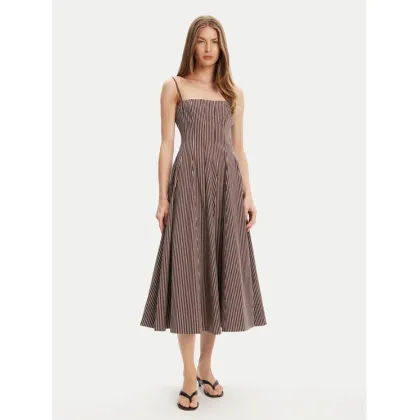 Zdjęcie STAUD Sukienka letnia Wylie R25S2108YP Brązowy Slim Fit