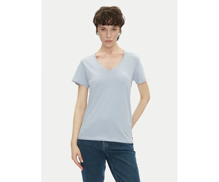 obrazek 1 Pepe Jeans T-Shirt Macy PL506051 Niebieski Regular Fit