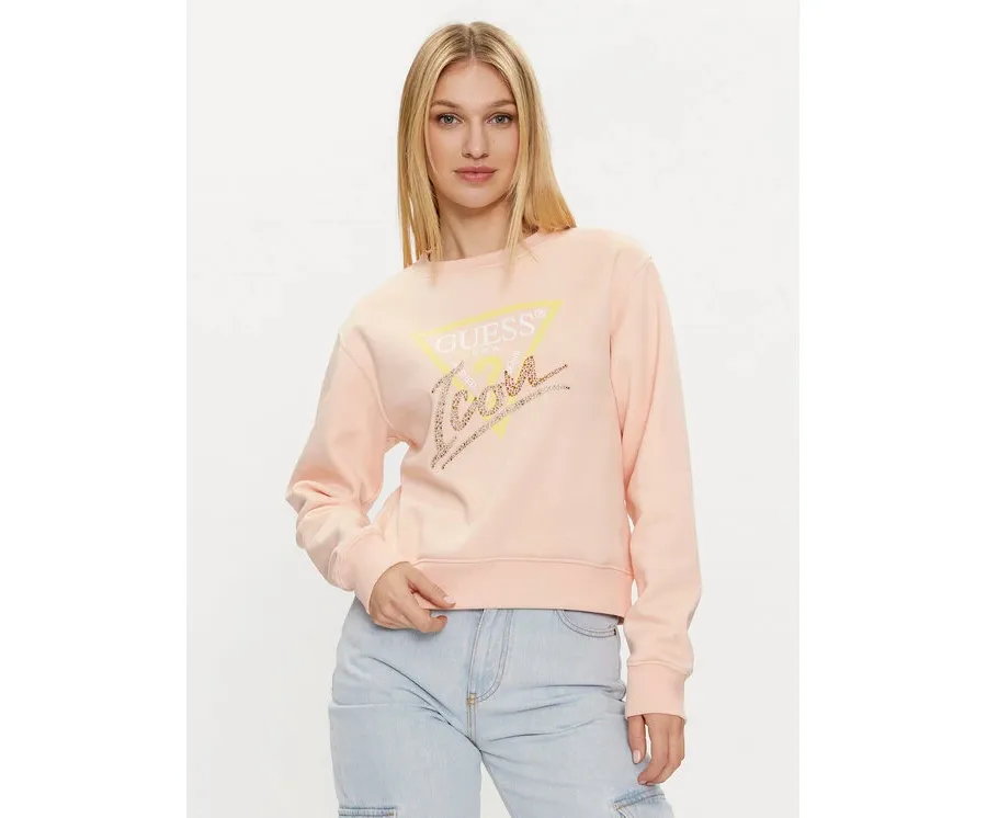 obrazek 1 Guess Bluza Icon W4GQ09 KB681 Pomarańczowy Relaxed Fit
