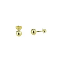 Picture Stylish shiny ball-shaped earrings with a diameter of 6 mm