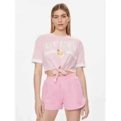 Zdjęcie Guess T-Shirt V4GI00 I3Z14 Różowy Boxy Fit