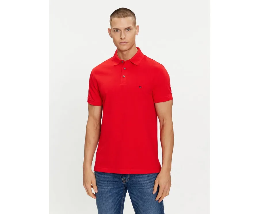 obrazek 1 Tommy Hilfiger Polo 1985 MW0MW17771 Czerwony Slim Fit