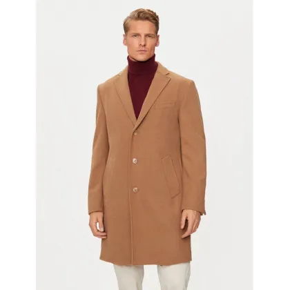 Zdjęcie Pierre Cardin Płaszcz wełniany C4 83100.6130 Brązowy Regular Fit