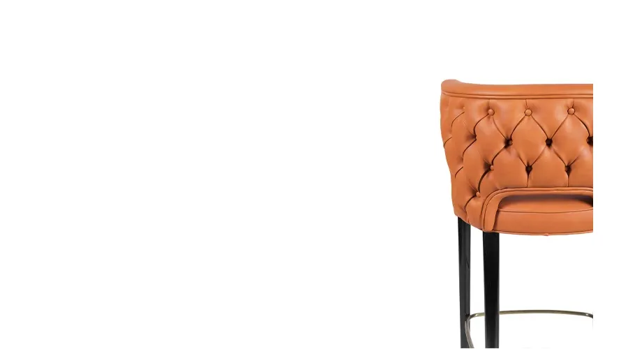 obrazek 6 Skórzane portugalskie krzesło barowe