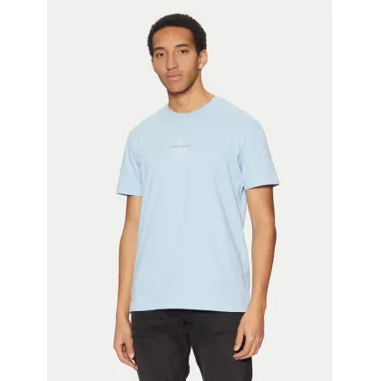 Zdjęcie Calvin Klein Jeans T-Shirt Monologo J30J325649 Błękitny Regular Fit
