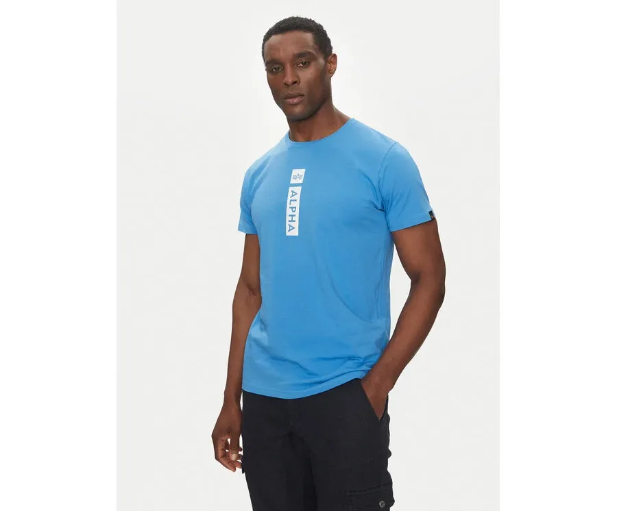 obrazek 1 Alpha Industries T-Shirt Puff Print 146509 Niebieski Regular Fit