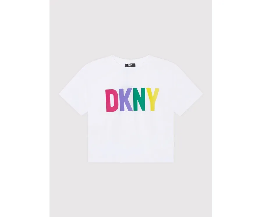 obrazek 1 DKNY T-Shirt D35S31 S Biały Relaxed Fit