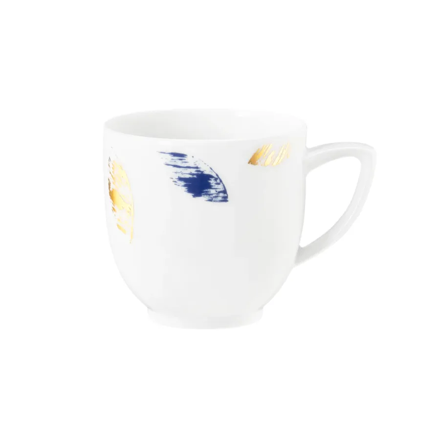 obrazek 1 Ekskluzywna biała porcelanowa filiżanka do espresso o pięknym zdobieniu - Tettau