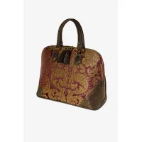 Picture A unique Italian handbag made of decorative silk - Terrida