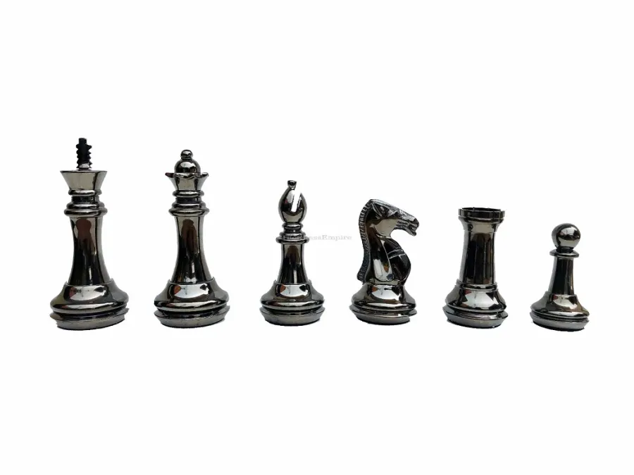 obrazek 4 Luksusowe mosiężne figury szachowe idealne na prezent - The Chess Empire