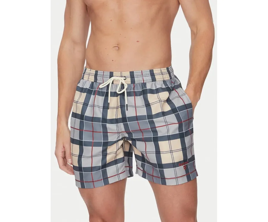 obrazek 1 Barbour Szorty kąpielowe Staple Tartan MSW0065TN31 Szary Regular Fit