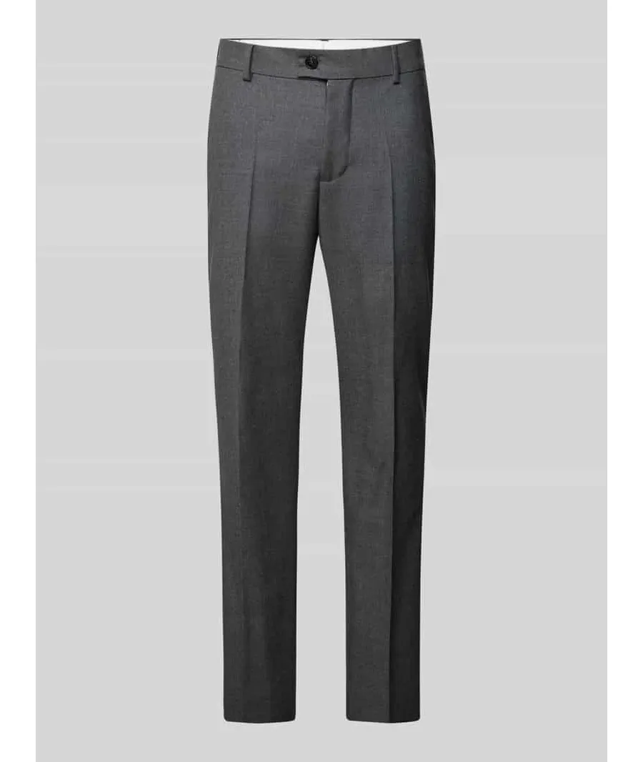 obrazek 1 Spodnie do garnituru o kroju regular fit w kant model ‘JARL’