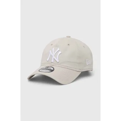Zdjęcie New Era czapka z daszkiem bawełniana kolor szary wzorzysta NEW YORK YANKEES