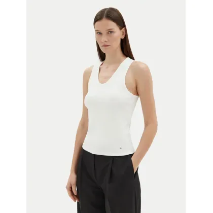 Zdjęcie Tommy Hilfiger Top WW0WW44572 Écru Slim Fit