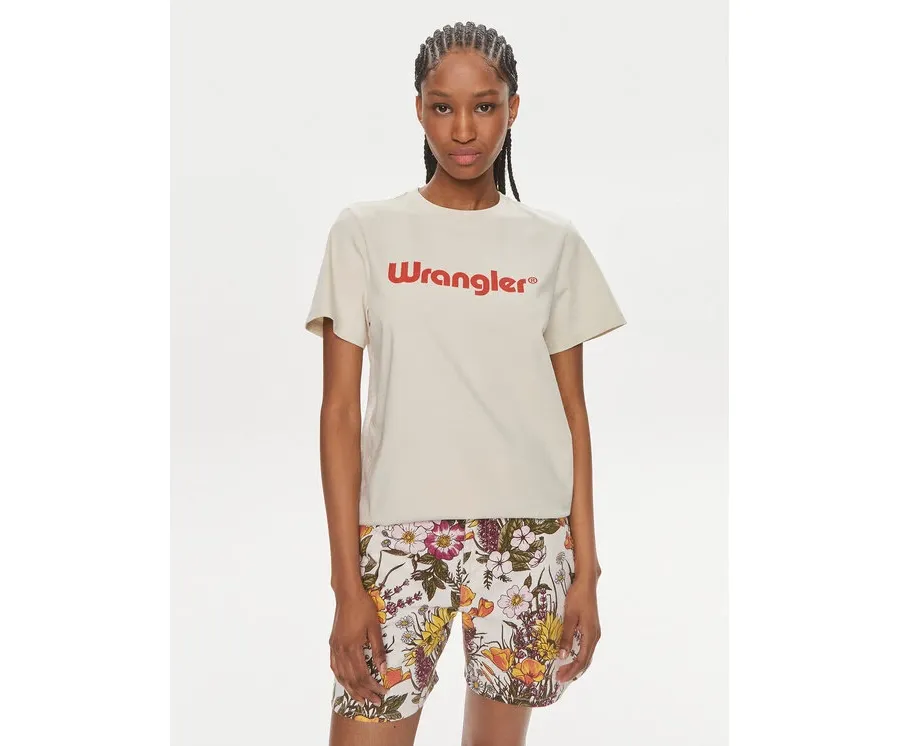 obrazek 1 Wrangler T-Shirt 112350305 Écru Regular Fit
