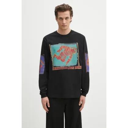 Zdjęcie Billionaire Boys Club longsleeve bawełniany kolor czarny z nadrukiem