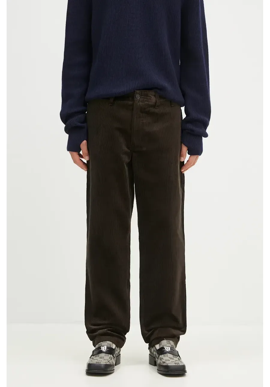 obrazek 1 Norse Projects spodnie sztruksowe Aros Regular Wide Wale Corduroy Chino kolor brązowy proste N25.0407.2022