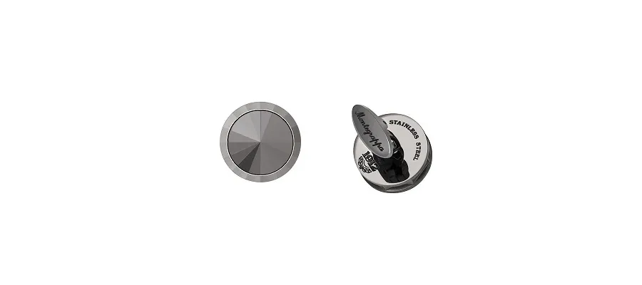 picture 1 NeroUno Linea - Matching Metal Inlay Cufflinks