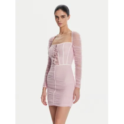 Zdjęcie Elisabetta Franchi Sukienka koktajlowa AB68352E2 544 Różowy Slim Fit
