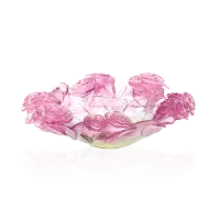 Picture A unique pink bowl decorated with roses – Daum
