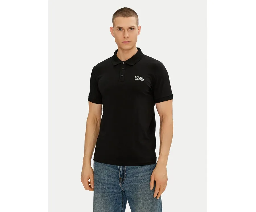 obrazek 1 KARL LAGERFELD Polo 745088 552235 Czarny Regular Fit