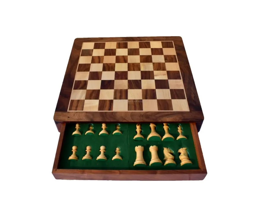 obrazek 3 Ekskluzywny komplet szachowy z szufladą - The Chess Empire
