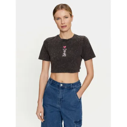 Zdjęcie Vans T-Shirt Heartbreaker Crew Crop Ii VN000GJZ Czarny Regular Fit