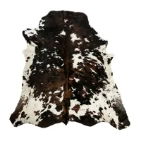 Picture Beautiful decorative rug made of cowhide