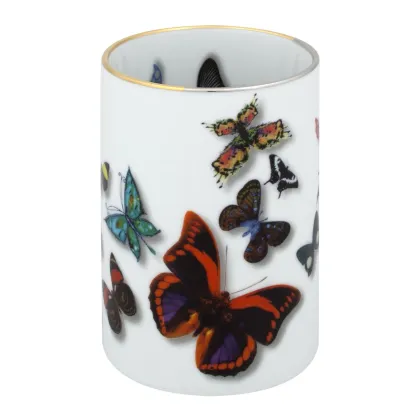 Picture Porcelain pencil holder with a butterfly motif - Vista Alegre
