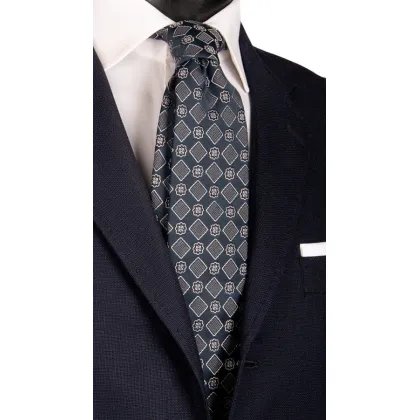 Zdjęcie Subtelny włoski krawat z jedwabiu
