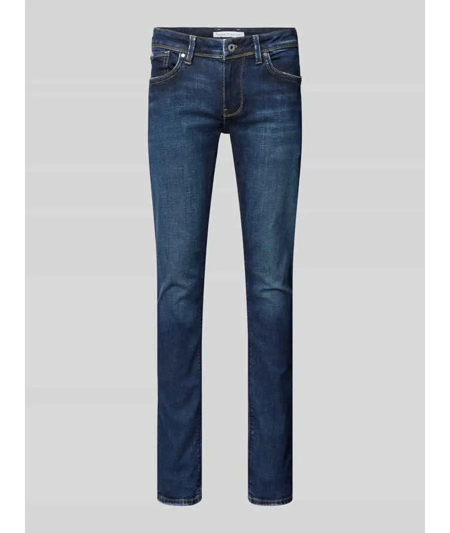 obrazek 1 Jeansy o kroju slim fit z 5 kieszeniami model ‘Hatch’