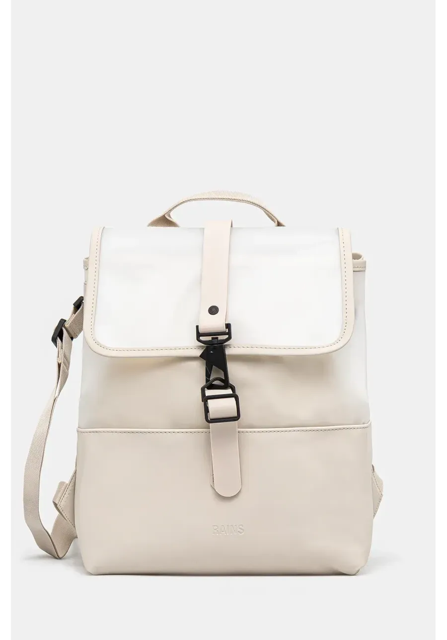obrazek 1 Rains plecak Split Bucket Backpack W3 kolor beżowy duży gładki 14140.107
