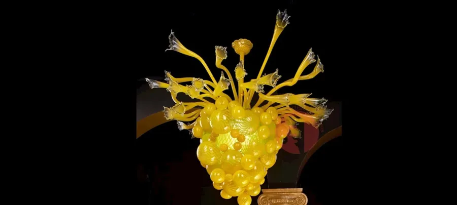 obrazek 1 Unikalny żyrandol rzeźba ze szkła Murano - Vetreria Artistica Rosa