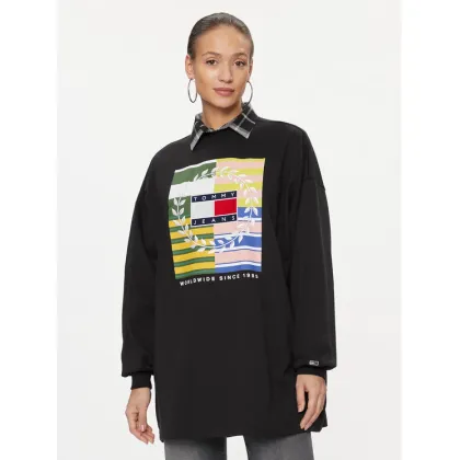 Zdjęcie Tommy Jeans Sukienka codzienna Luxe DW0DW15885 Czarny Relaxed Fit