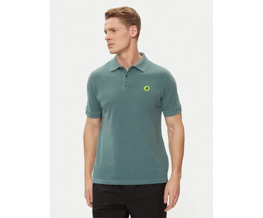 obrazek 1 Save The Duck Polo Ovidio DR1213M-BATE18 Zielony Regular Fit