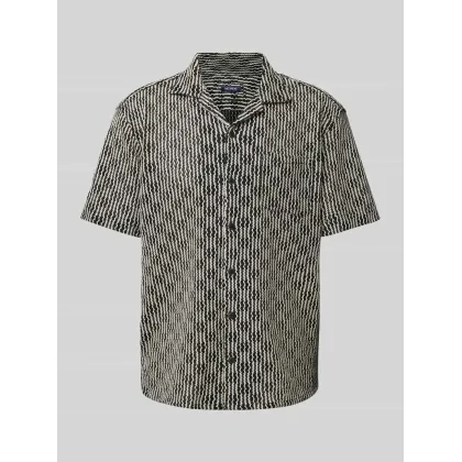 Zdjęcie Koszula casualowa o kroju regular fit z kołnierzem z połami