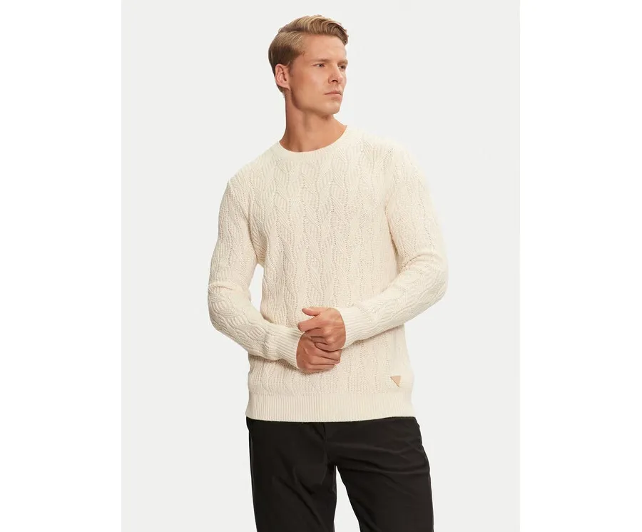 obrazek 1 Guess Sweter Evander M4BR19 Z3HD1 Beżowy Regular Fit
