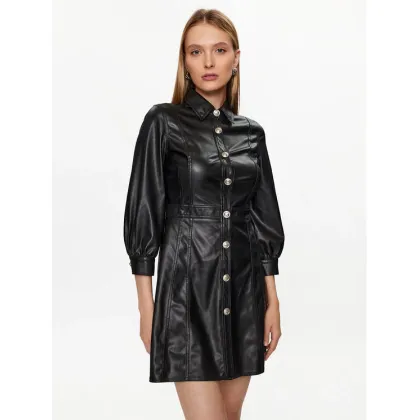 Zdjęcie Liu Jo Sukienka z imitacji skóry MF3042 E0392 Czarny Regular Fit