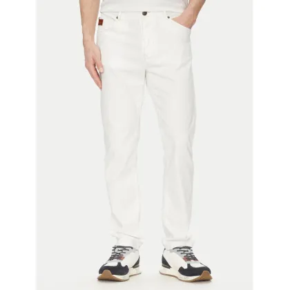 Zdjęcie Aeronautica Militare Spodnie materiałowe 251PJ205CT3551 Biały Regular Fit