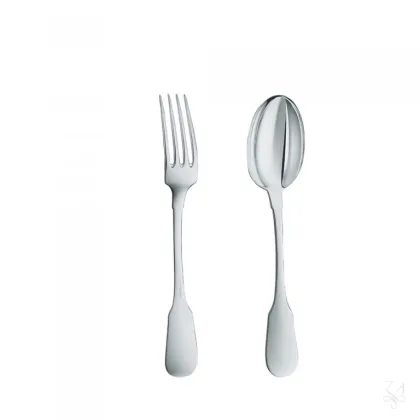 Zdjęcie Piękny stylowy 2-elementowy zestaw srebrnych sztućców dla dziecka – Zaramella Argenti