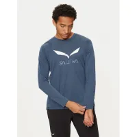 Zdjęcie Salewa Koszulka techniczna Solidlogo Dry 27340 Granatowy Regular Fit