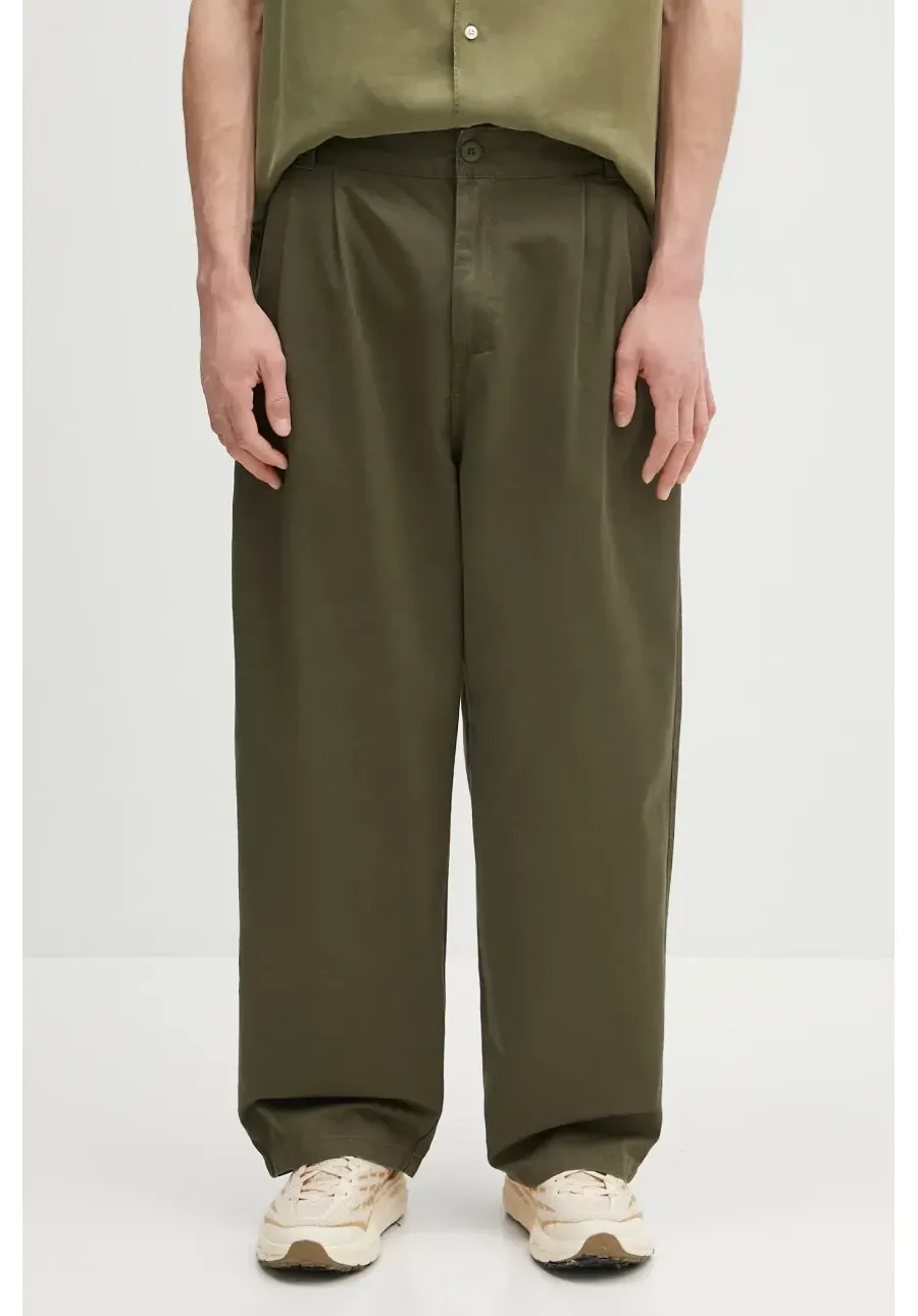 obrazek 1 Carhartt WIP spodnie bawełniane Marv Pant męskie kolor zielony proste I033129.4106