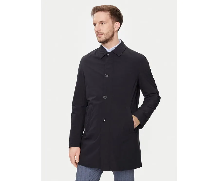 obrazek 1 Bugatti Płaszcz przejściowy 535400-59030 Granatowy Slim Fit