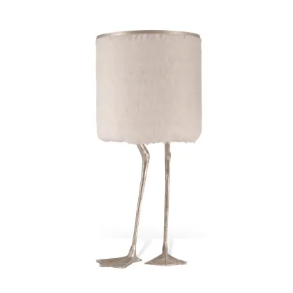 Zdjęcie Designerska lampa do sypialni z kaczymi piórami