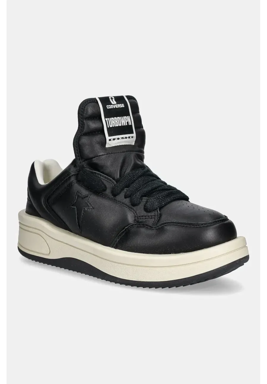 obrazek 1 Rick Owens DRKSHDW sneakersy skórzane x Converse TURBOWPN OX kolor czarny DC01EX063.A12R0