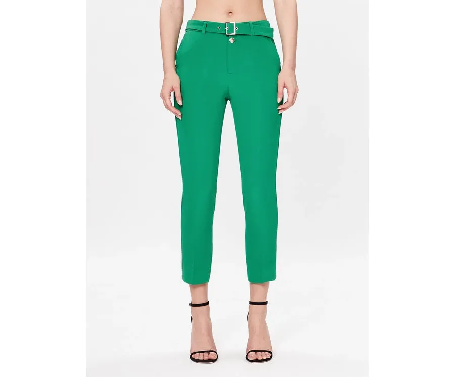 obrazek 1 Liu Jo Spodnie materiałowe WA3188 T7896 Zielony Slim Fit