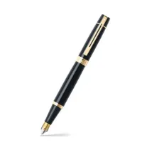 Zdjęcie Wyjątkowe czarne pióro wieczne Sheaffer 300 ze złoceniami